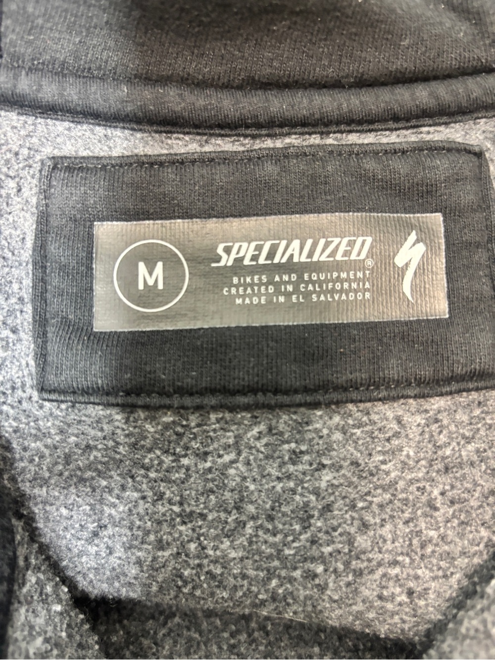Specialized Black Full-Zip lined Hoodie with Logo - Picture 2 of 4